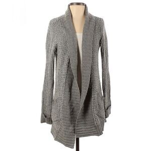 RD Style open from cardigan gray knitted chunky Size L